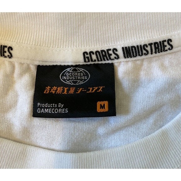 Gcores Industries Graphic T Shirt Size Medium Men’s White - Picture 3 of 6